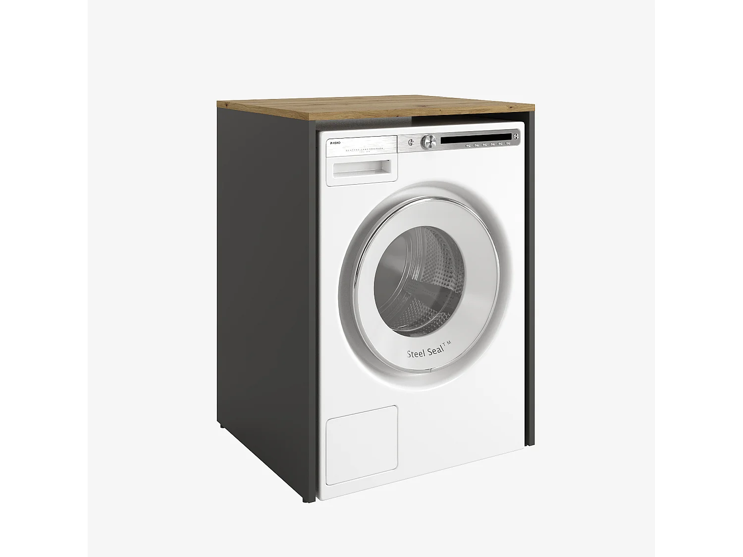 Kast voor Wasmachine Badkamer Opbergmeubel 65 x 90 x 56 cm