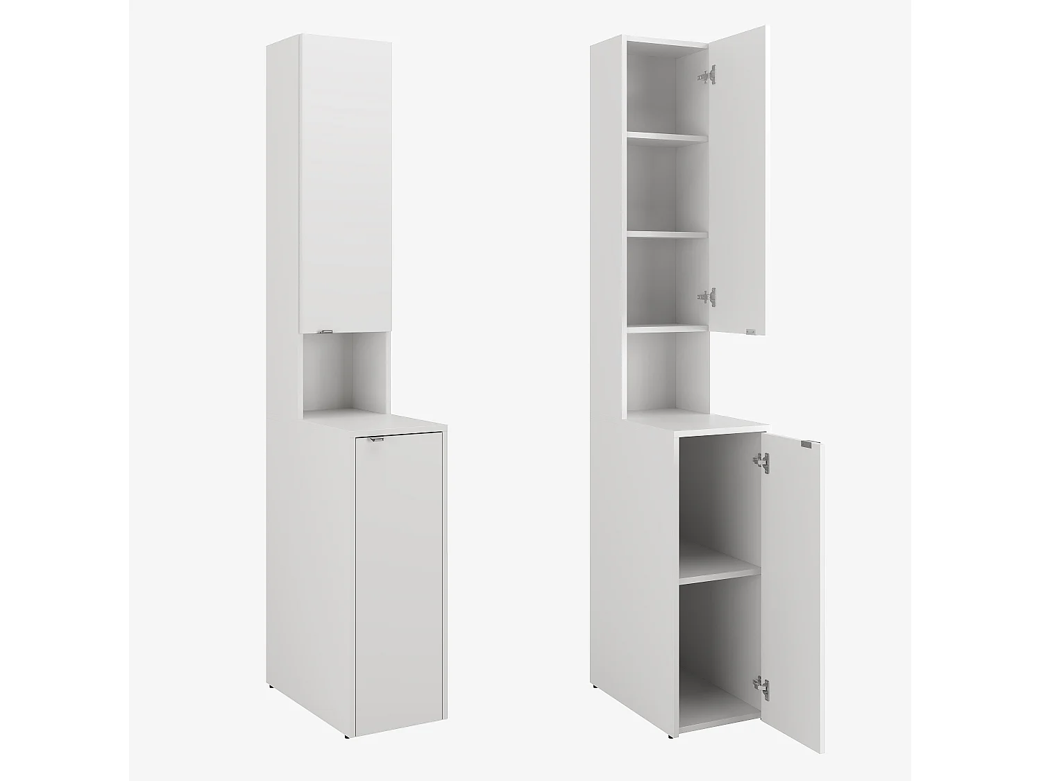 Wysoka szafka łazienkowa - 210 x 33 x 56 cm Wąska szafka do przechowywania do łazienki