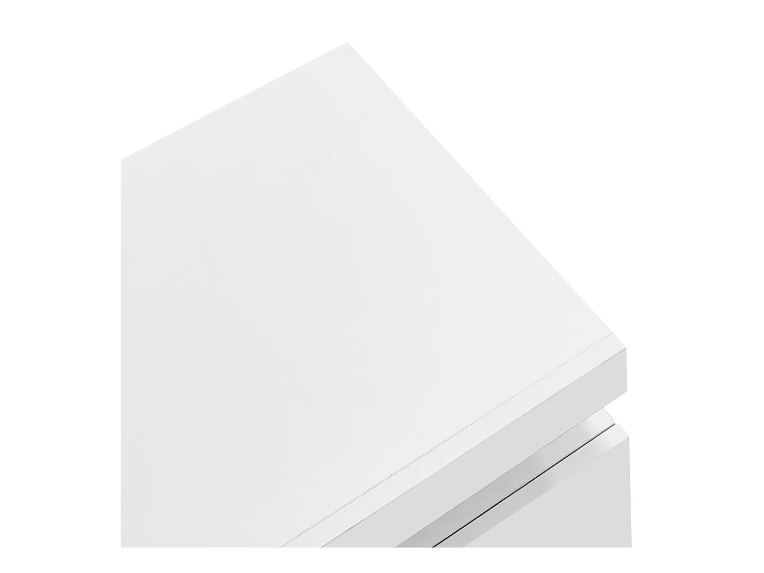 Meuble TV 160x39x42 cm avec LED en 3 tiroirs - meuble de rangement ouvert en bois - blanc