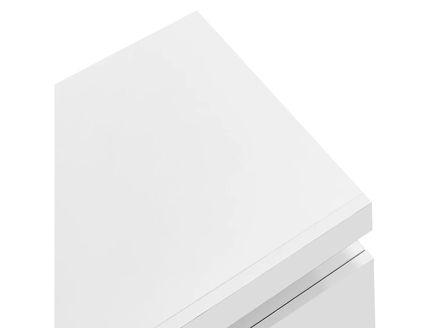 Meuble TV 160x39x42 cm avec LED en 3 tiroirs - meuble de rangement ouvert en bois - blanc