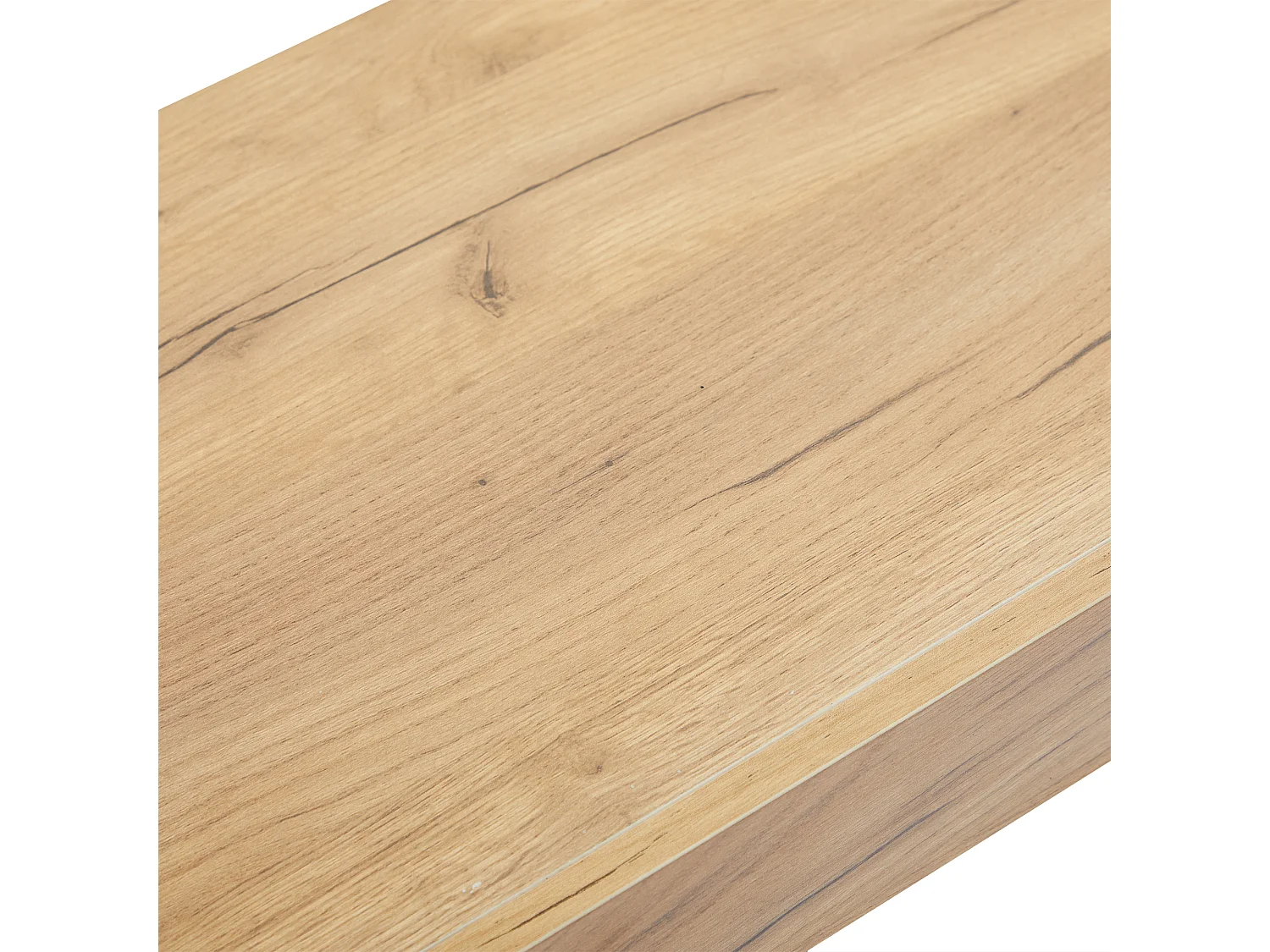 Meuble TV 184x42x58 cm avec lumières LED avec 2 portes - abattantes rangement ouvert en bois - blanc