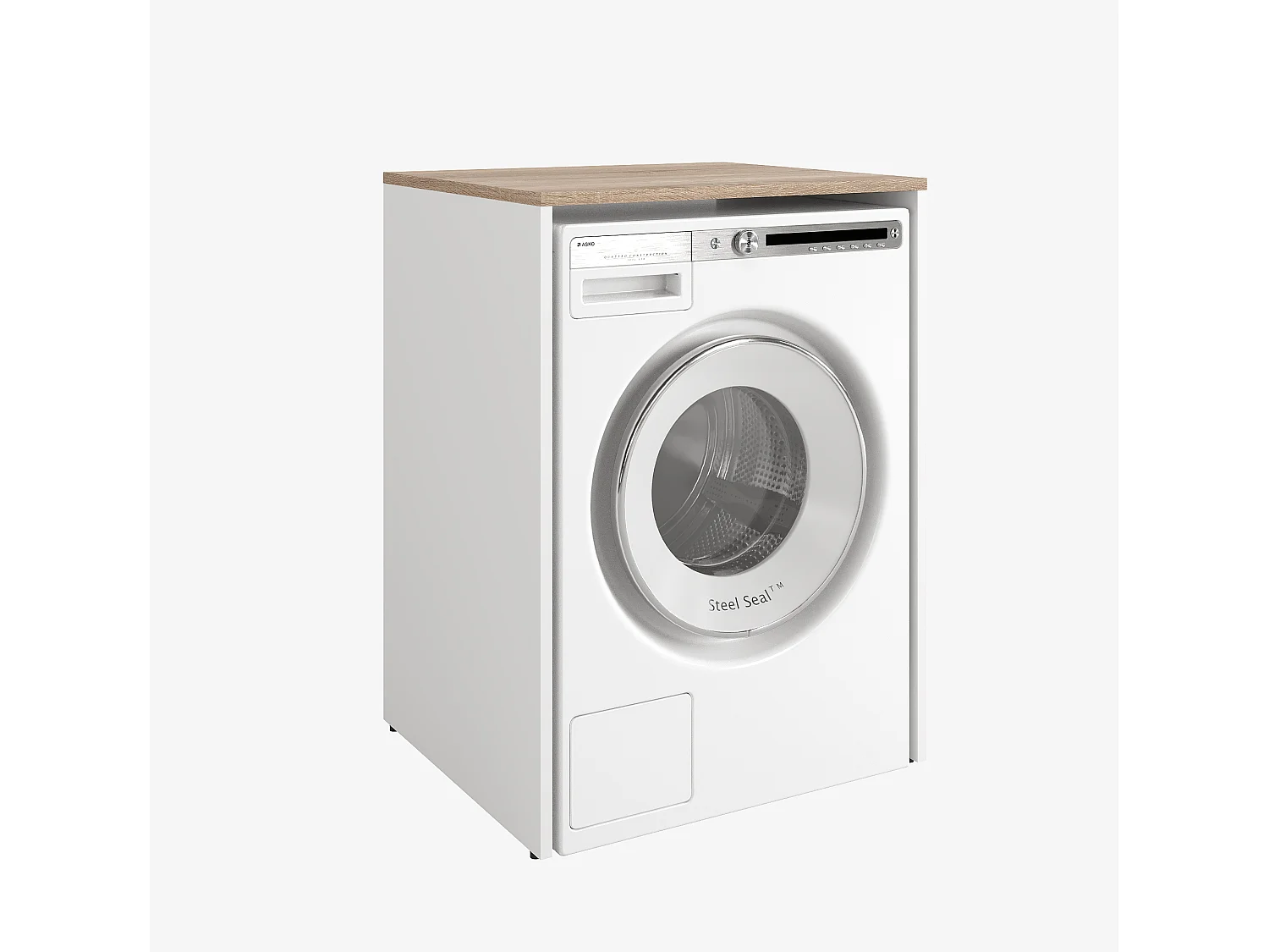 Schrank für Waschmaschine Bad Aufbewahrungsschrank 65 x 90 x 56 cm Waschmaschinenumbauschrank
