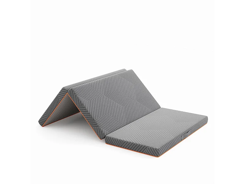 Matelas Pliable 8cm, Mousse Mémoire Gel, Housse Oeko-TEX, avec Sac de Transport, Lit d'Appoint 1 Personne, Parfait pour Invités