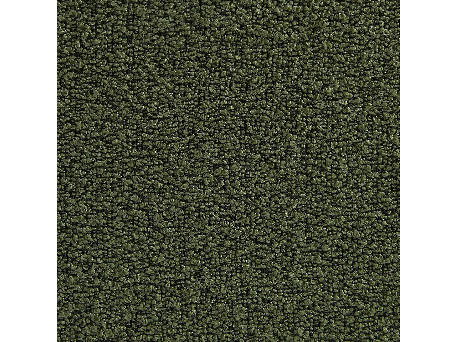 Divano modulare bouclé, 3 posti, verde kaki