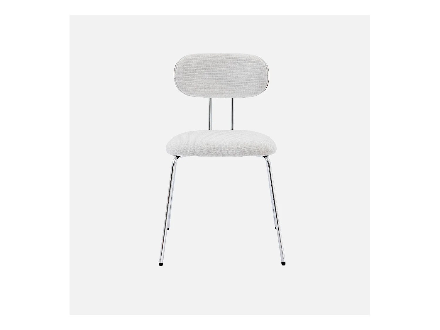 Set di 2 sedie decorative legno curvato tinto noce e tessuto