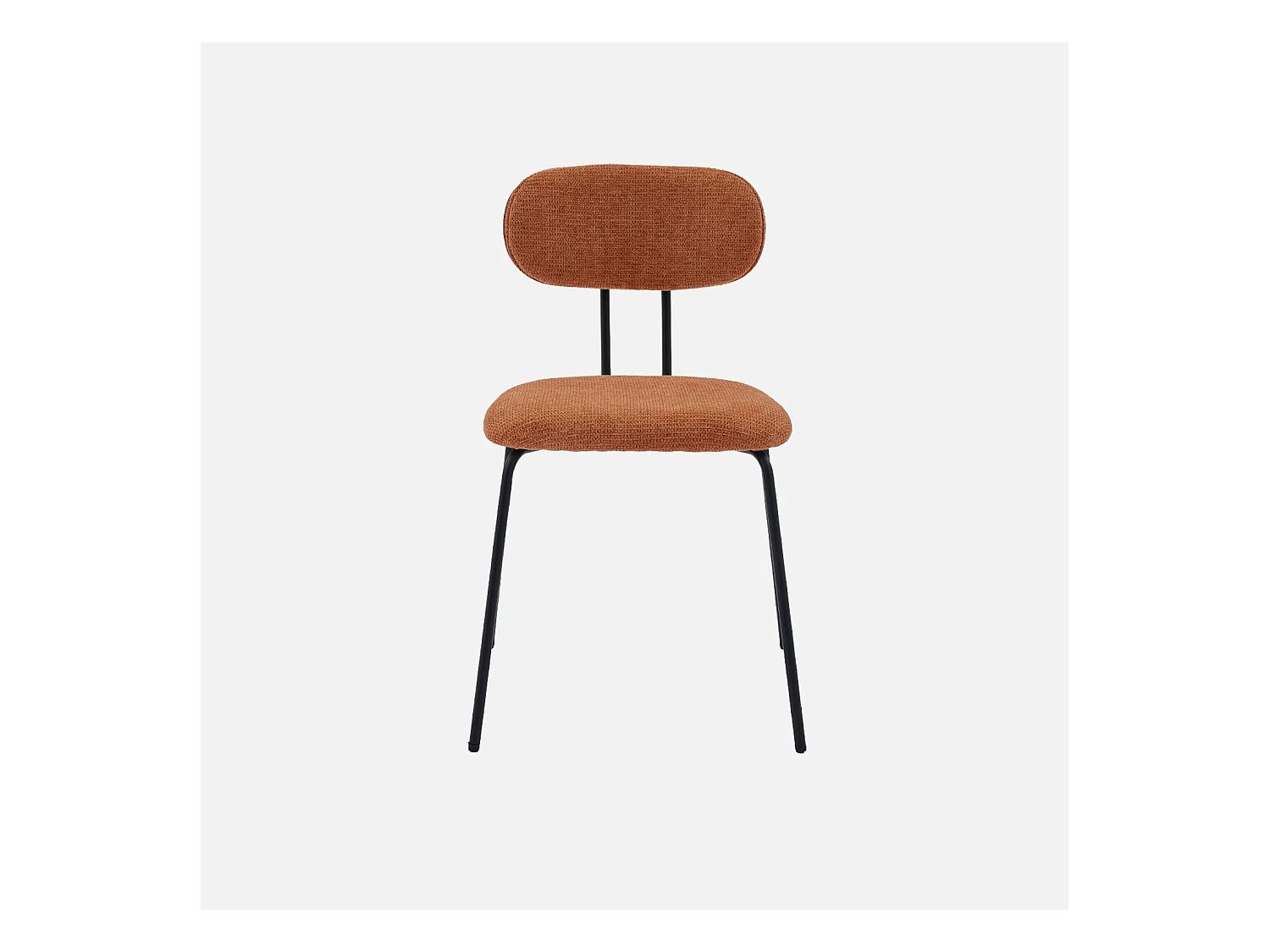 Silla decoración madera curvada teñida nogal y tela repelente al agua,