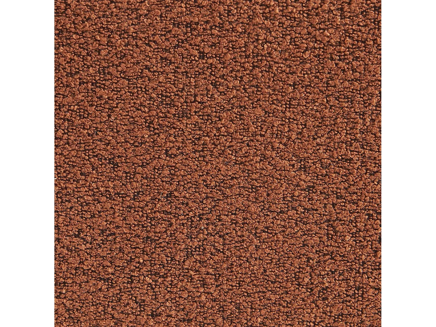 Lot de 3 chauffeuses bouclette texturée terracotta 1 place - L 81 x P 99 x H 75cm - Nova
