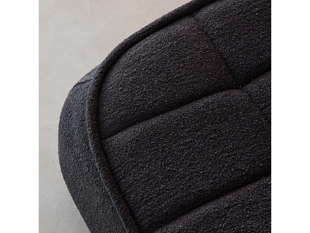 Sillón en borreguito negro