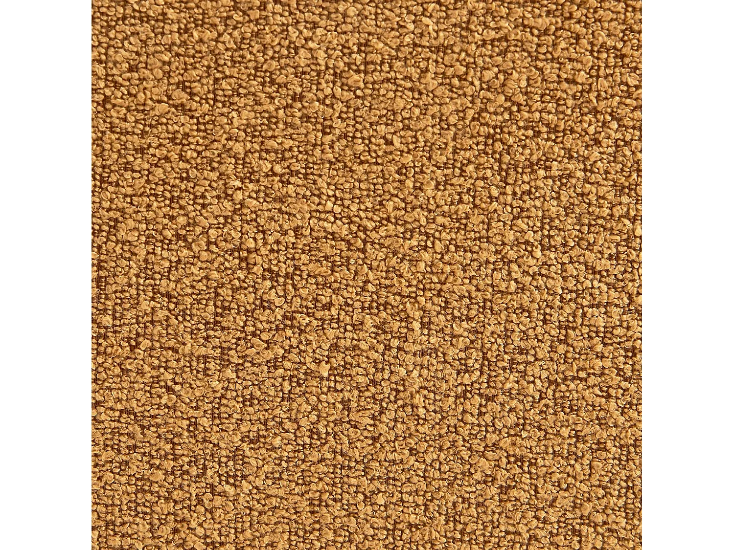 Sofá modular de borreguito texturizado, 3 plazas mostaza