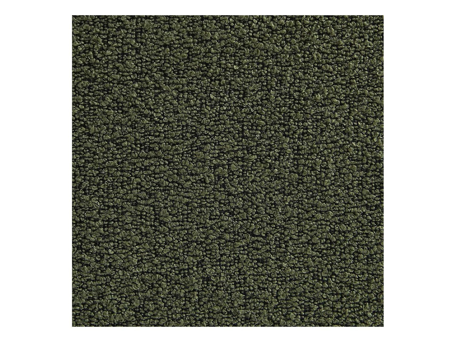 Divano modulare bouclé, 2 posti, verde kaki