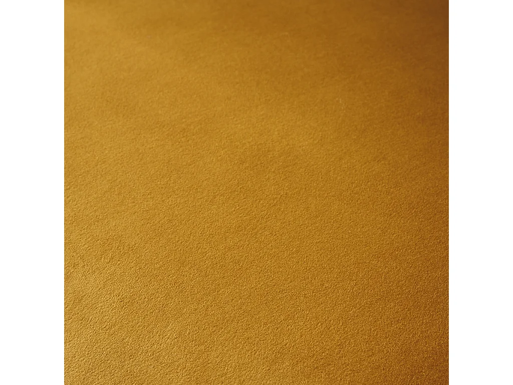 Fauteuil tripode en velours moutarde