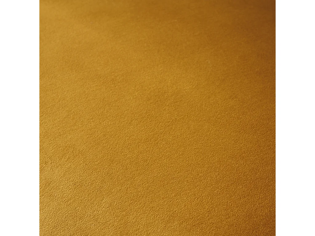 Fauteuil tripode en velours moutarde