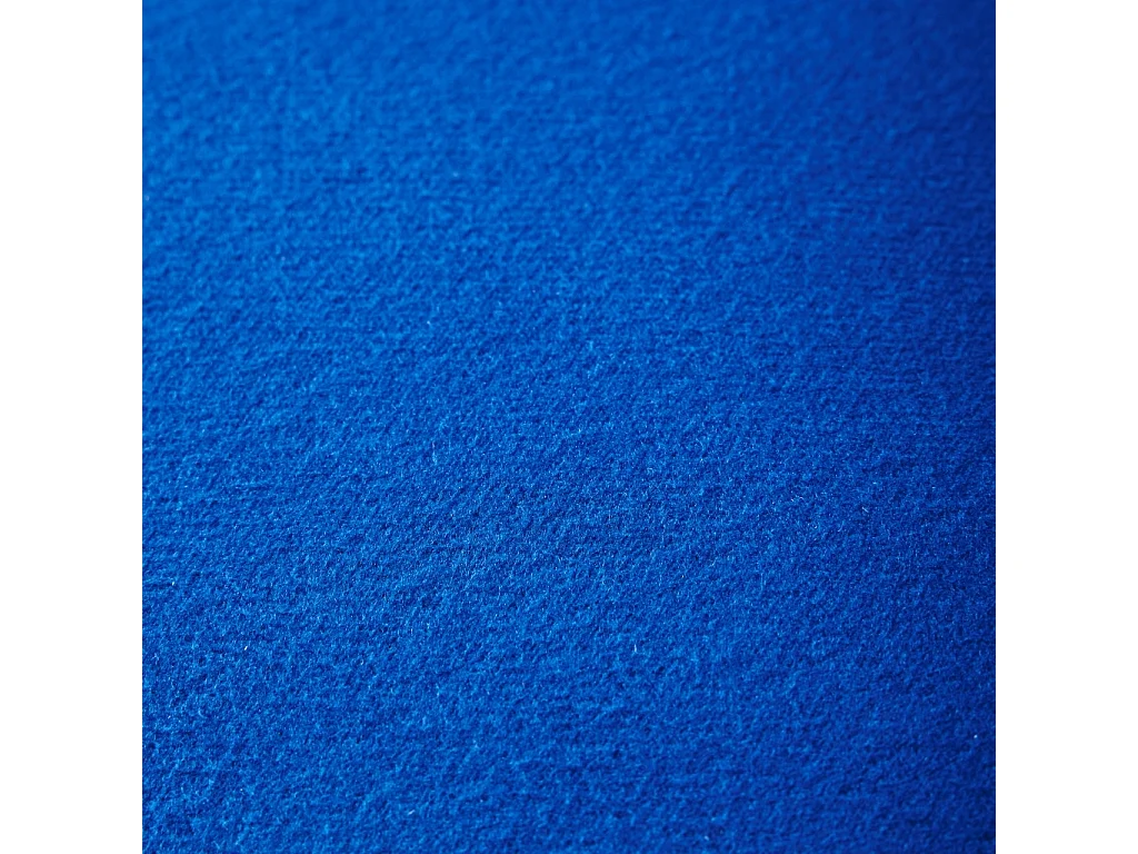 Fauteuil tripode en tissu bleu type feutrine