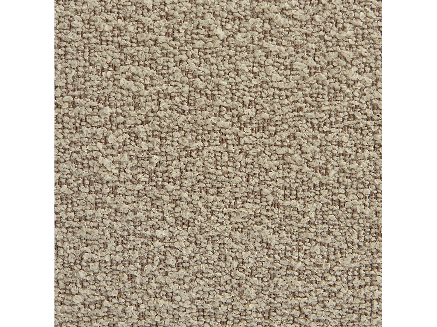 Chauffeuse bouclette texturée 1 place + repose pieds beige L 93 x P 104 x H 85cm - Boni