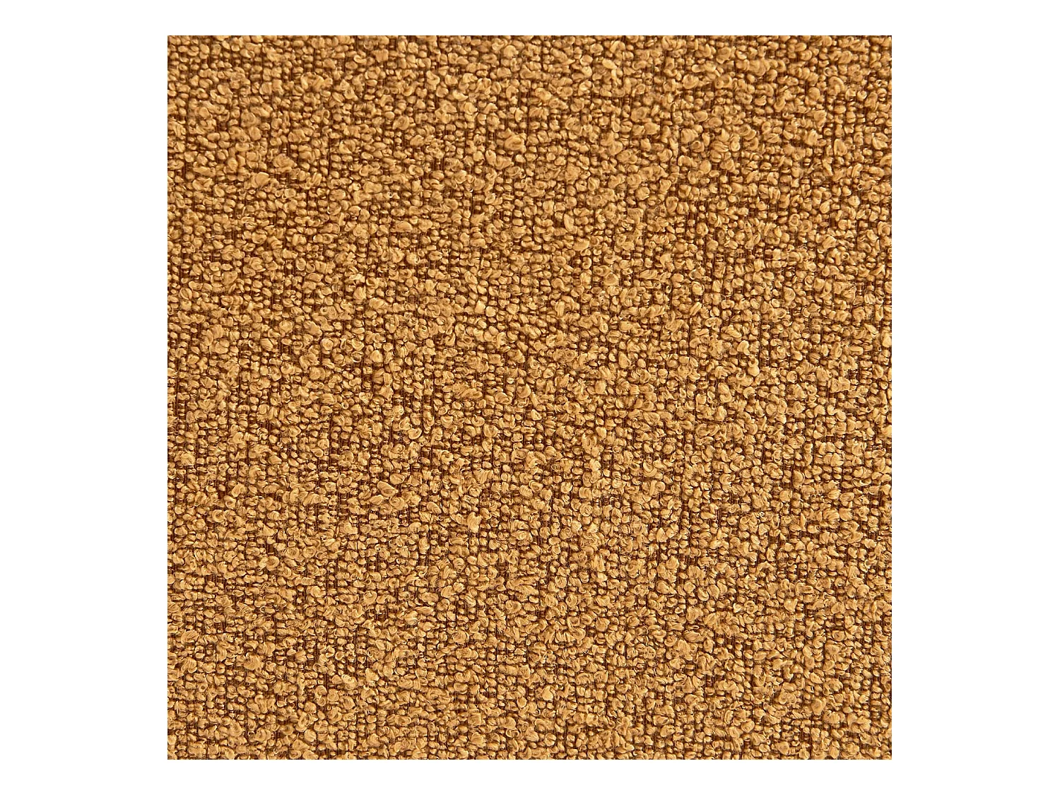 Chauffeuse bouclette texturée moutarde 1 place - L 81 x P 99 x H 75cm - Nova