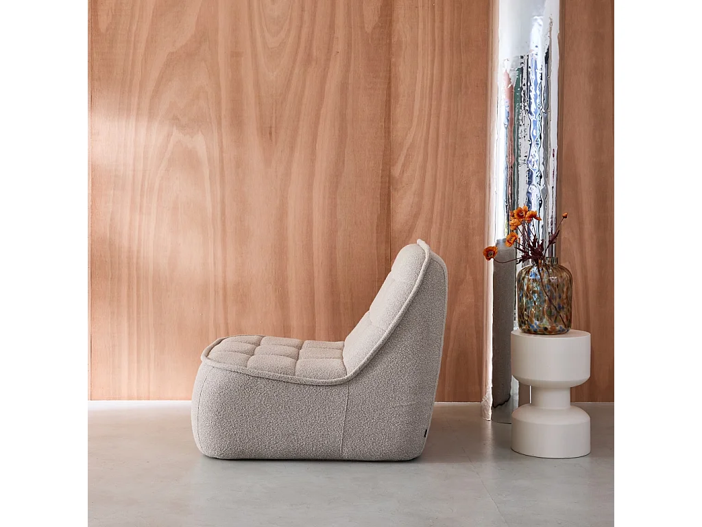 Sillón en borreguito beige