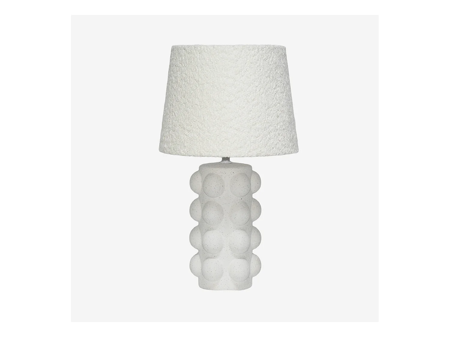 Lampada da tavolo interna ceramica, 45cm, bianco