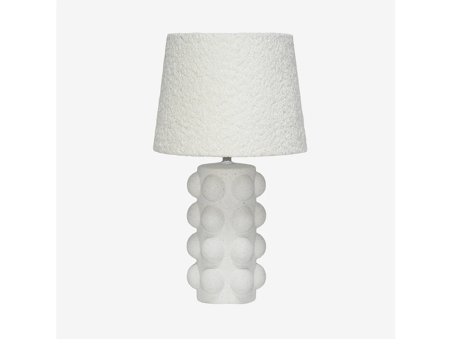 Lampada da tavolo interna ceramica, 45cm, bianco