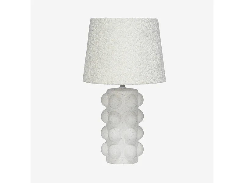 Lampada da tavolo interna ceramica, 45cm, bianco