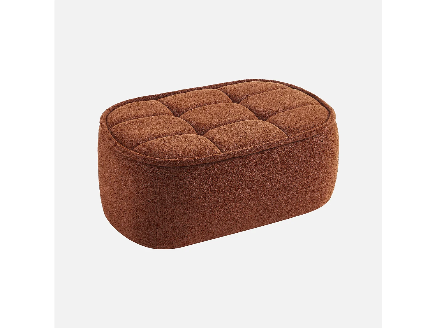 Puff, reposapiés para sillón boni de 1 plaza terracotta