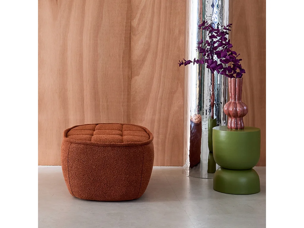Puff, reposapiés para sillón boni de 1 plaza terracotta