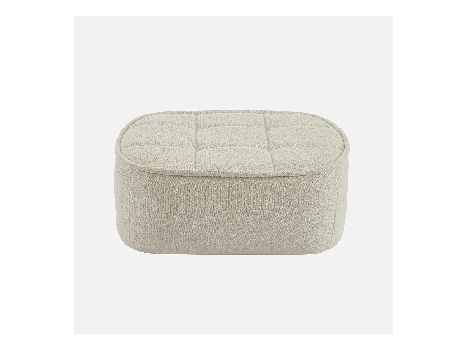 Puff, reposapiés para sillón boni de 1 plaza blanco roto