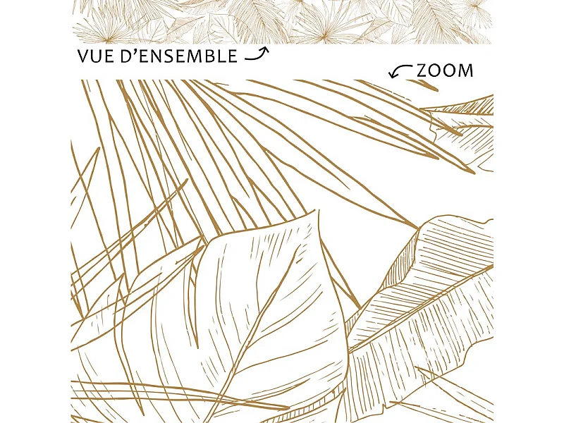 Plinthes PVC adhésives décoratives pour sol - Lot de 25 - 200x8 cm (50m) motif floral marron