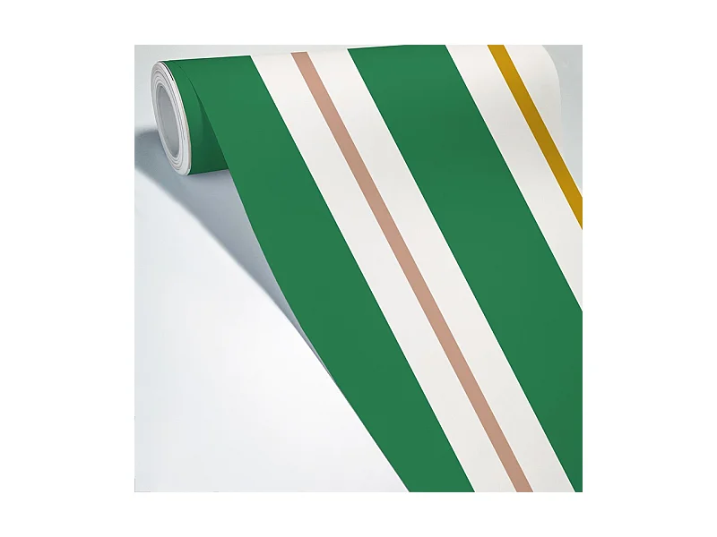 Papier peint raccordable - Aveiro - Vert - intissé : 150g/m² - 4 lés : 192x270cm