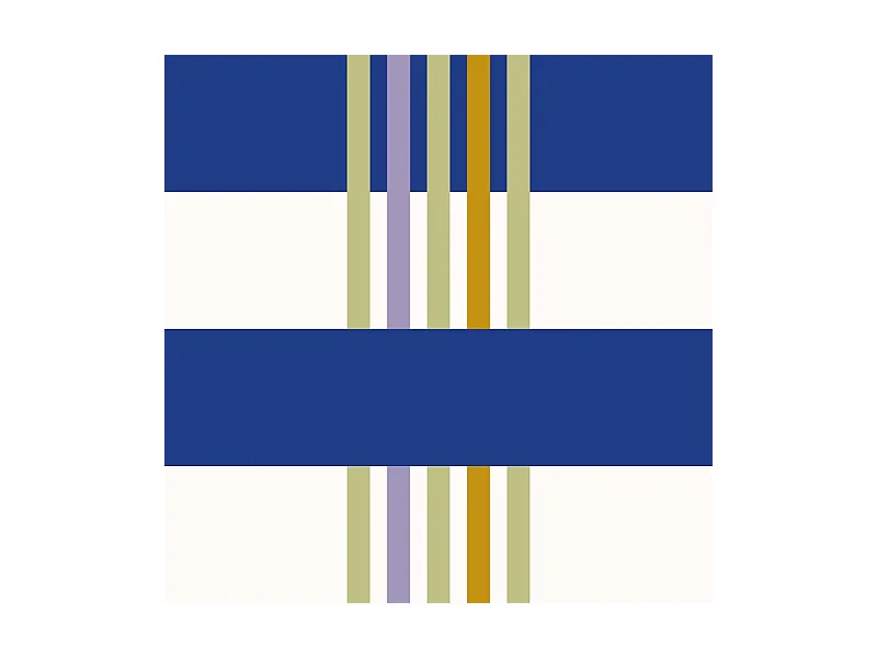 Papier peint raccordable - Positano - Bleu - intissé : 150g/m² - 4 lés : 192x270cm