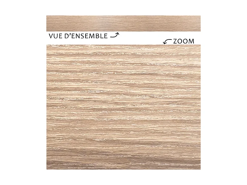 Plinthes PVC adhésives décoratives pour sol - Lot de 10 - 100x8 cm (10m) Beige - Effet Bois Chêne Brut