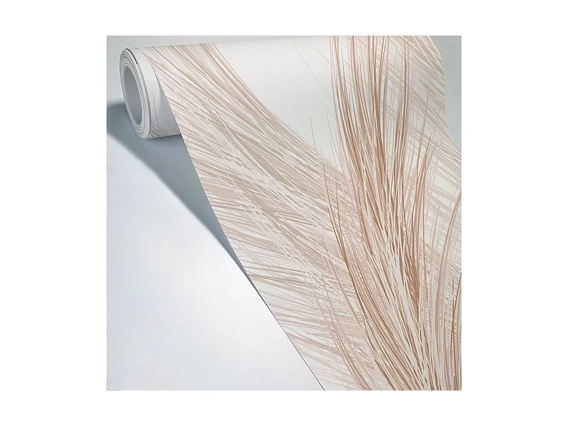 Papier peint panoramique - Pampa - Marron - intissé : 150g/m² - 5 lés : 240x270cm