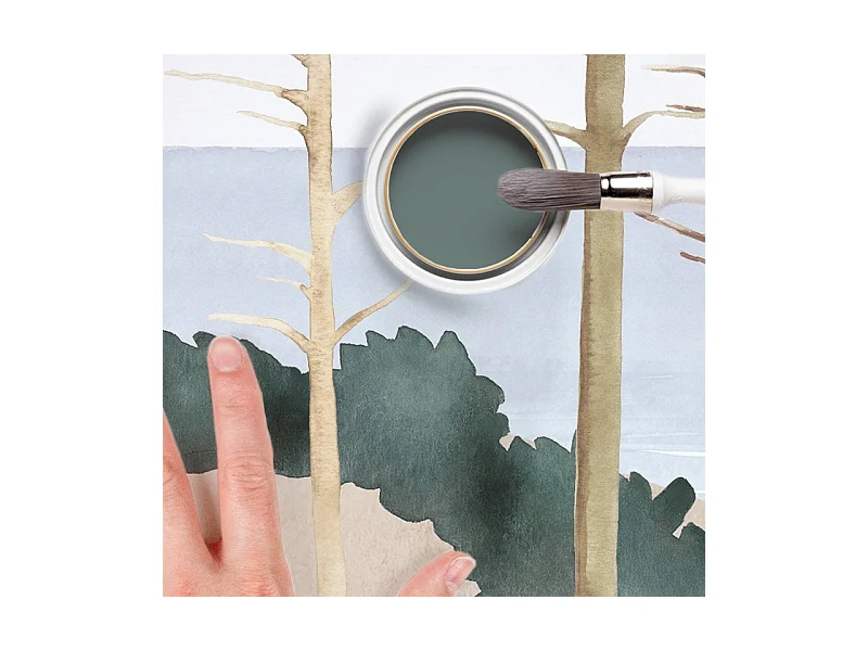 Papier peint panoramique - Les Landes - Multicolore - intissé : 150g/m² - 7 lés : 336x270cm