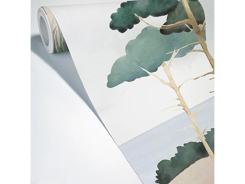 Papier peint panoramique - Les Landes - Multicolore - intissé : 150g/m² - 7 lés : 336x270cm