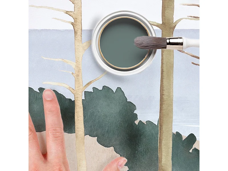 Papier peint panoramique - Les Landes - Multicolore - intissé : 150g/m² - 7 lés : 336x270cm