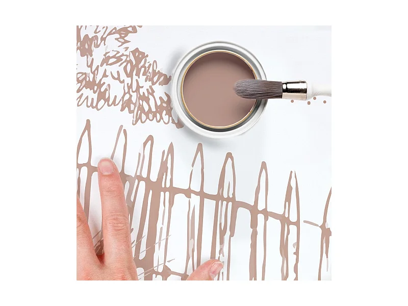 Papier peint panoramique - Les Landes - Rouge - intissé : 150g/m² - 7 lés : 336x270cm