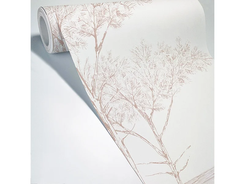 Papier peint panoramique - Les Landes - Rouge - intissé : 150g/m² - 7 lés : 336x270cm