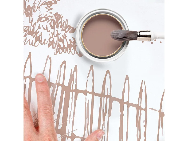 Papier peint panoramique - Les Landes - Rouge - intissé : 150g/m² - 7 lés : 336x270cm