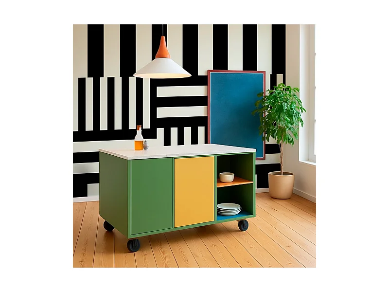 Papier peint panoramique - Tempo - Noir - intissé : 150g/m² - 7 lés : 336x270cm