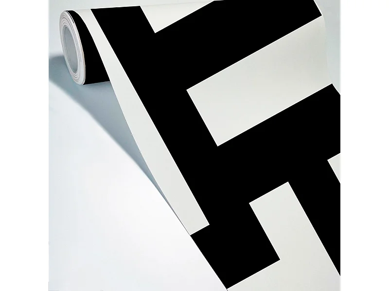 Papier peint panoramique - Tempo - Noir - intissé : 150g/m² - 7 lés : 336x270cm