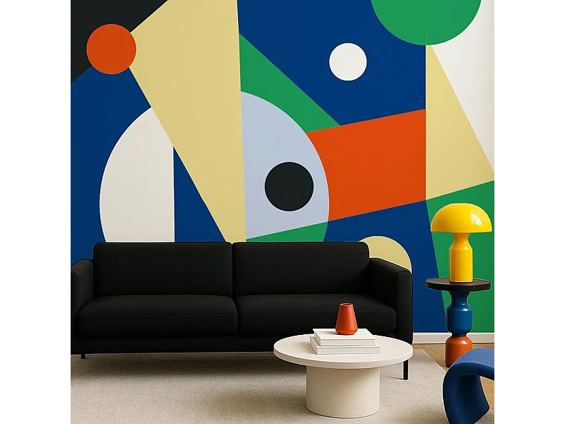 Papier peint panoramique - Orbital - Multicolore - intissé : 150g/m² - 9 lés : 432x270cm