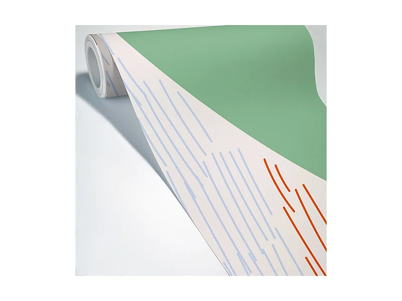 Papier peint panoramique - Jardin Diffus - Vert - intissé : 150g/m² - 7 lés : 336x270cm