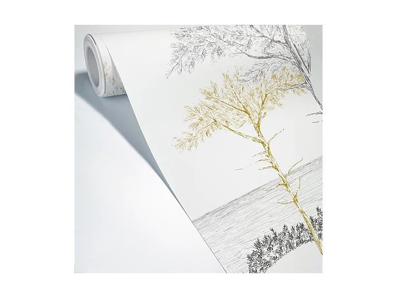 Papier peint panoramique - Les Landes - Multicolore - intissé : 150g/m² - 7 lés : 336x270cm