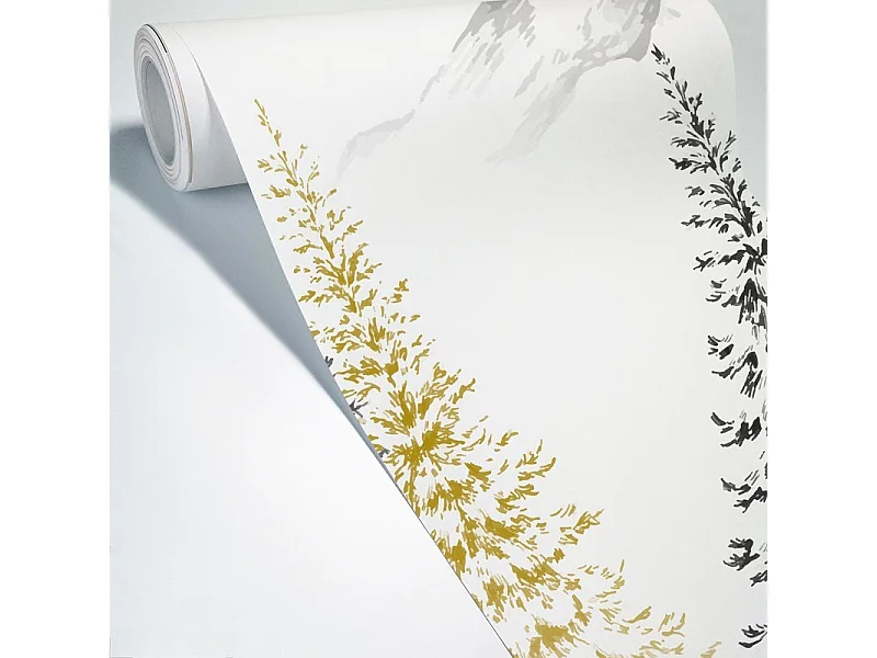 Papier peint panoramique - Montagne - Jaune - intissé : 150g/m² - 9 lés : 432x270cm