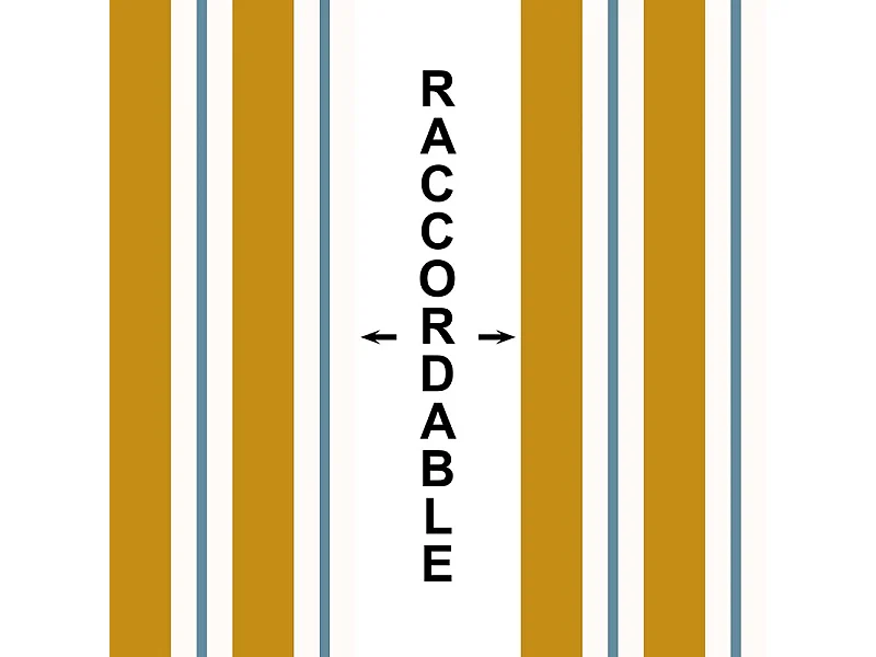 Papier peint raccordable - Corfou - Orange - intissé : 150g/m² - 4 lés : 192x270cm