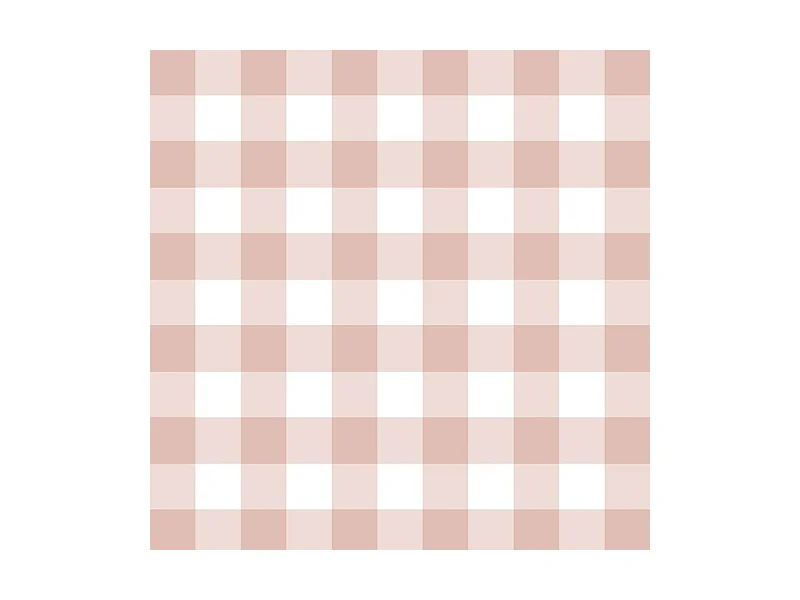 Papier peint raccordable - Vichy - Rose - intissé : 150g/m² - 4 lés : 192x270cm