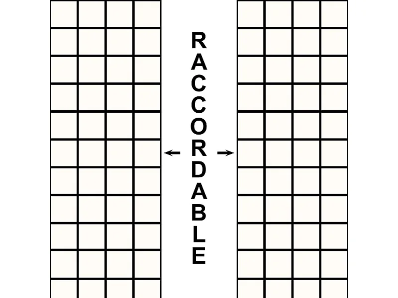 Papier peint raccordable - Brest - Multicolore - intissé : 150g/m² - 4 lés : 192x270cm