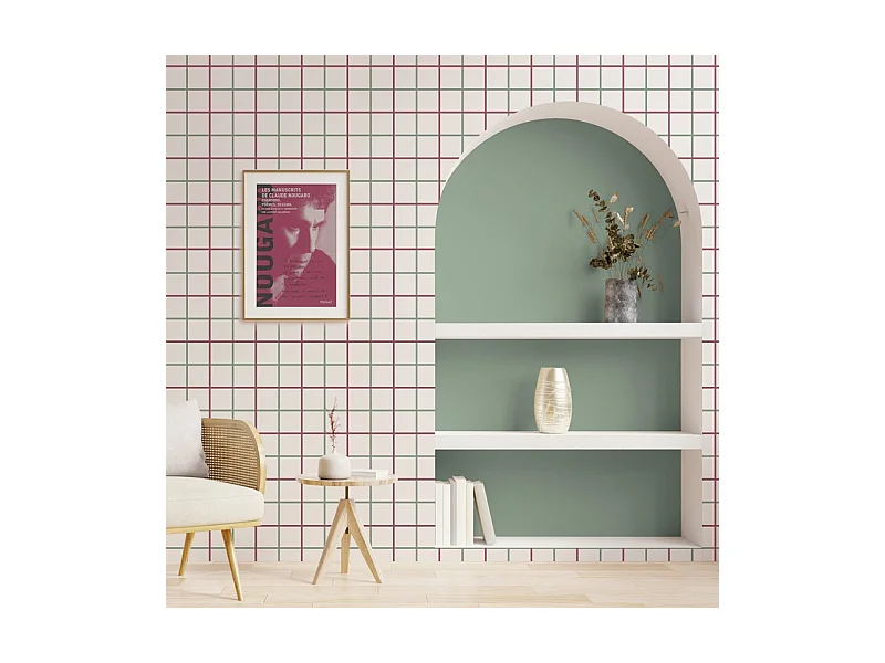 Papier peint raccordable - Toulouse - Multicolore - intissé : 150g/m² - 4 lés : 192x270cm