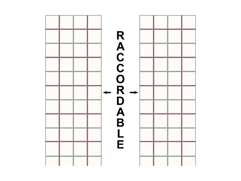 Papier peint raccordable - Toulouse - Multicolore - intissé : 150g/m² - 4 lés : 192x270cm