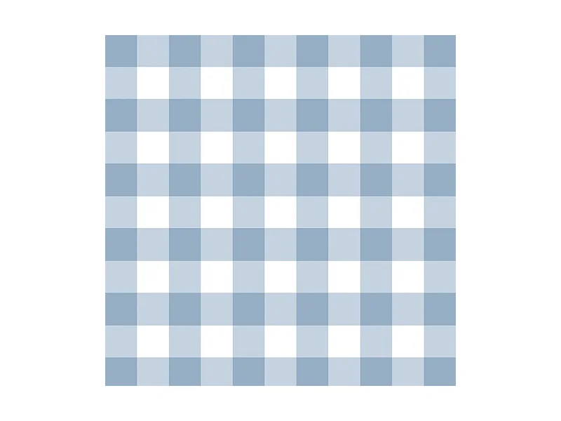 Papier peint raccordable - Vichy - Bleu - intissé : 150g/m² - 4 lés : 192x270cm