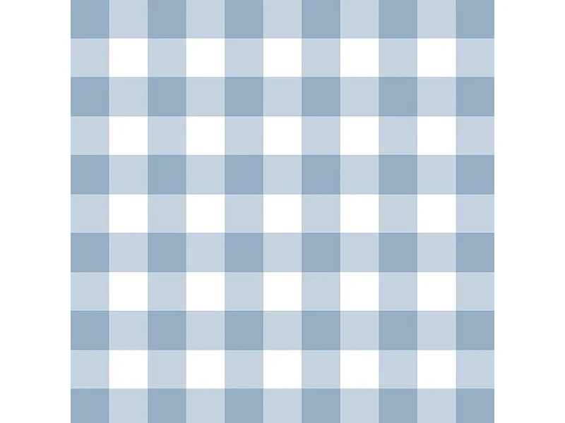 Papier peint raccordable - Vichy - Bleu - intissé : 150g/m² - 4 lés : 192x270cm